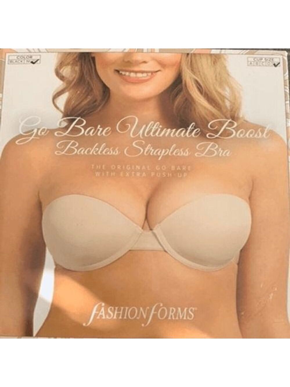 Fashion Forms Go Bare Ultimate Boost Bra cup size DD